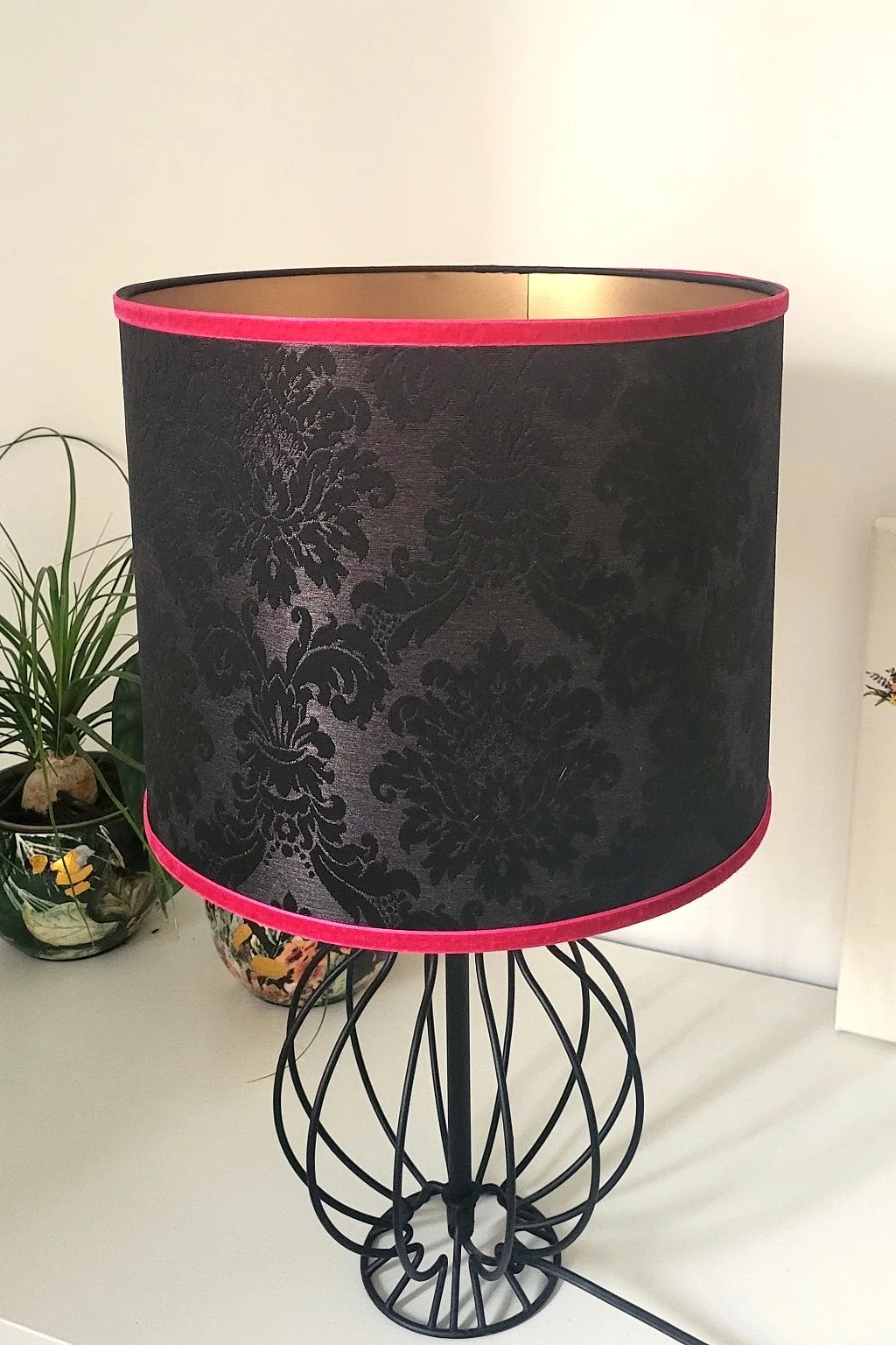 Abat-jour artisanal en tissu More Drama, Please! — vue 2